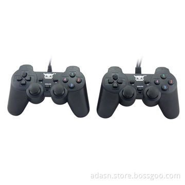 Wired PC USB Twin Joystick with Double Vibration, Various Color, Factory Cheap Price